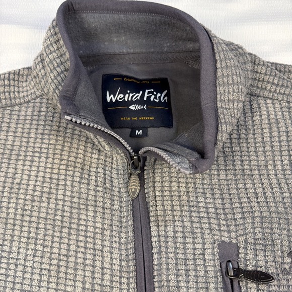 Weird Fish Grey Transom Full Zip Macaroni Jacket Men's Medium Outdoor Rugged - Picture 3 of 10